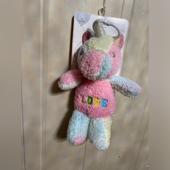 Carried Away By Stepping Stones Soft Plush Beautiful Bunny Toy 12” Multicolor - Picture 1 of 8